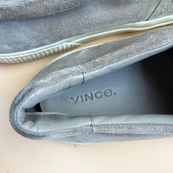 Vince Slip On Leather Sneakers Taupe Suede - Size 9.5 - Picture 5 of 10